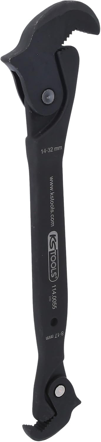 KS Tools 114.0055 Einhand-Multifunktions-Schlüssel, 8-17/14-32mm 8-17/14-32mm Grau, 8-17/14-32mm Gra