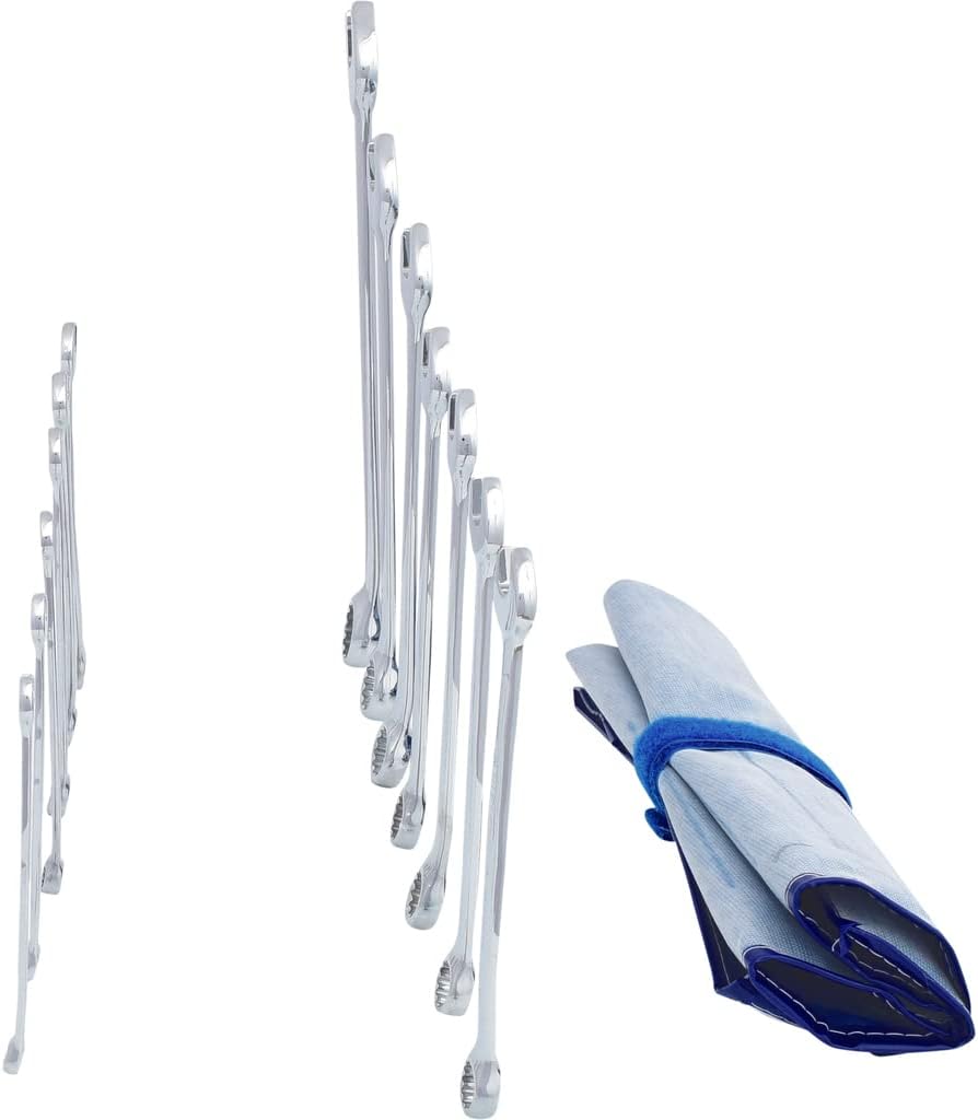 KS Tools 518.0643 CHROMEplus Ringmaulschlüssel-Satz, abgewinkelt, 13-tlg.