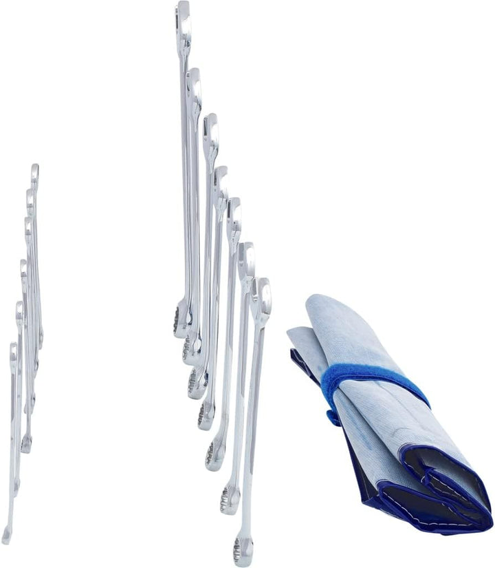 KS Tools 518.0643 CHROMEplus Ringmaulschlüssel-Satz, abgewinkelt, 13-tlg.