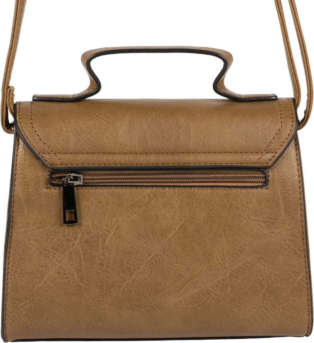 styleBREAKER Damen Umhängetasche Minibag mit Deko Schnalle, verstellbarer Tragegurt, Einfarbige Hand