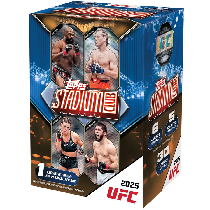 2025 Topps Stadium Club, UFC, werksseitig versiegelt, Vorteilsbox