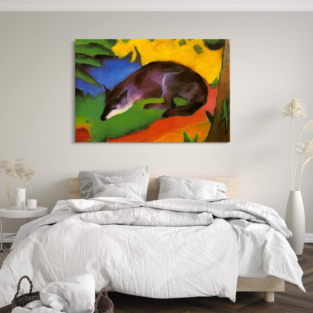 Printed Paintings Leinwand (80x60cm): Franz Marc - Fuchs (1911) 80x60 cm, 80x60 cm