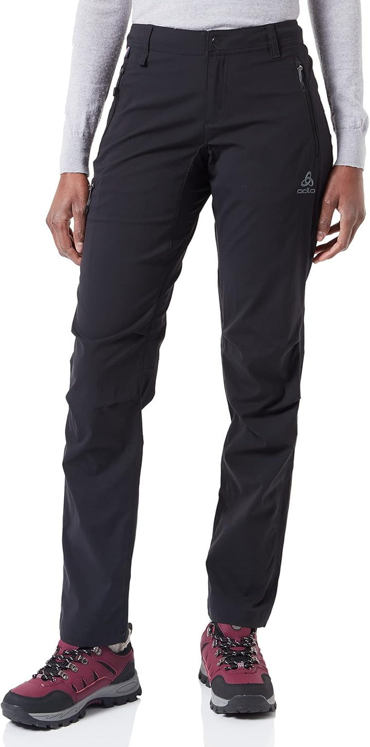 Odlo Damen Wanderhose Wedgemount_560421 36 Schwarz, 36 Schwarz
