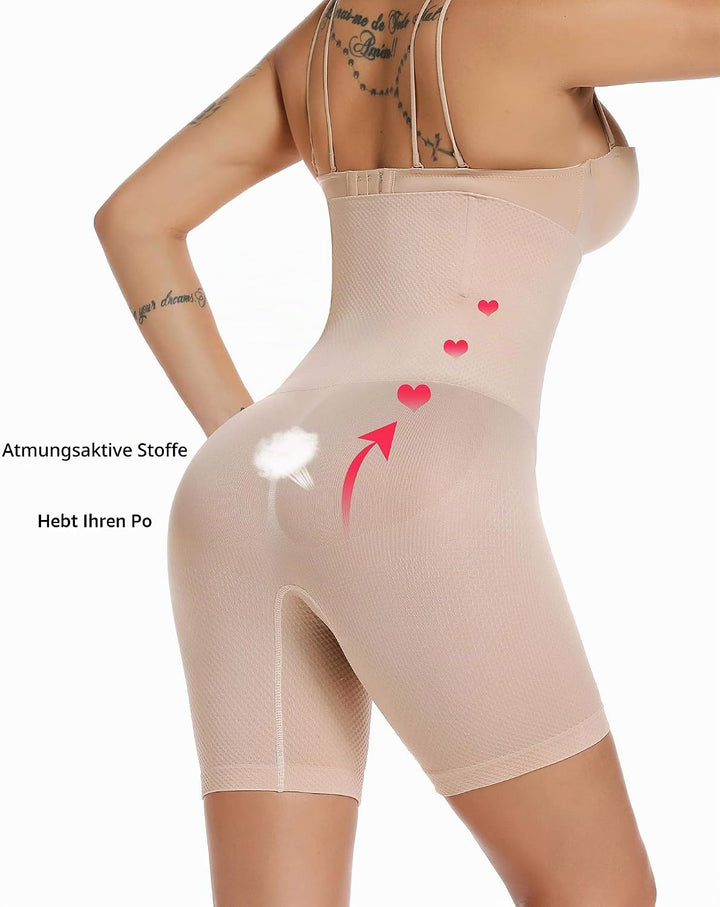 SURE YOU LIKE Damen Figurenformend Miederpants Miederhose Shapewear Bauch-Weg-Effekt Formt Sofort Bo