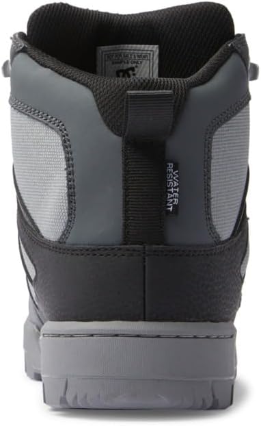 DC Shoes Herren Pure Hi Bootsschuh 41 EU Black Grey Black, 41 EU Black Grey Black