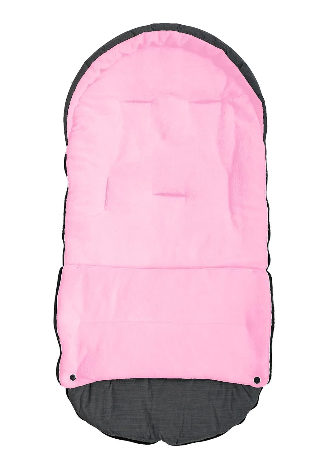 Altabebe AL2281P-78 Winterfusssack für Kinderwagen und Buggy, dunkelgrau/rosa, Dunkelgrau/Rosa