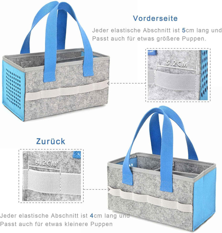 LuckySign - Musikbox Tasche für Toniebox Tragbar Toniebox Transporttasche für Figuren und Box samt Z