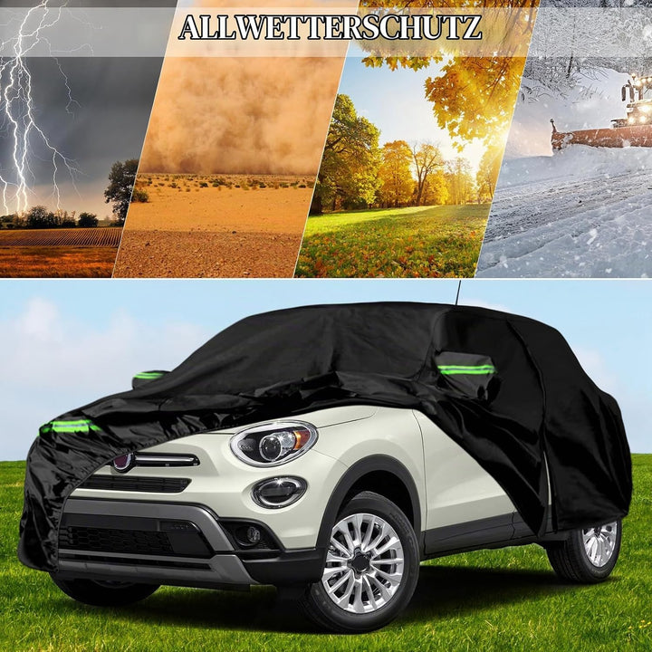 Autoabdeckung Wasserdicht Ersatz für FIAT 500X/Cross/Urban Look/Sport 2015-2023 2024, Auto Abdeckpla