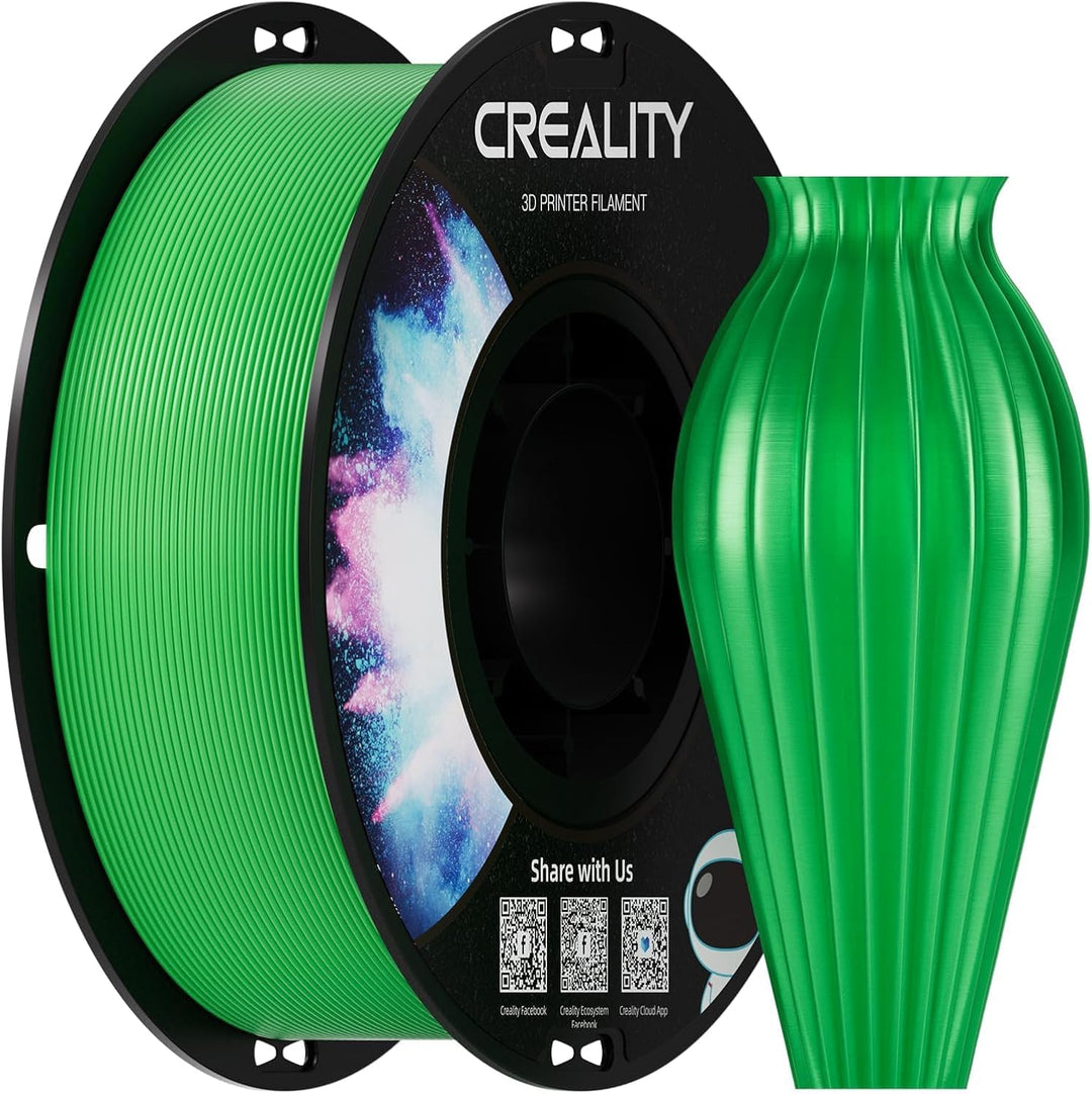 Creality CR-PETG Filament 1.75mm Grün, 3D Drucker Filament 1kg PETG, Massgenauigkeit +/-0,02mm Vakuu