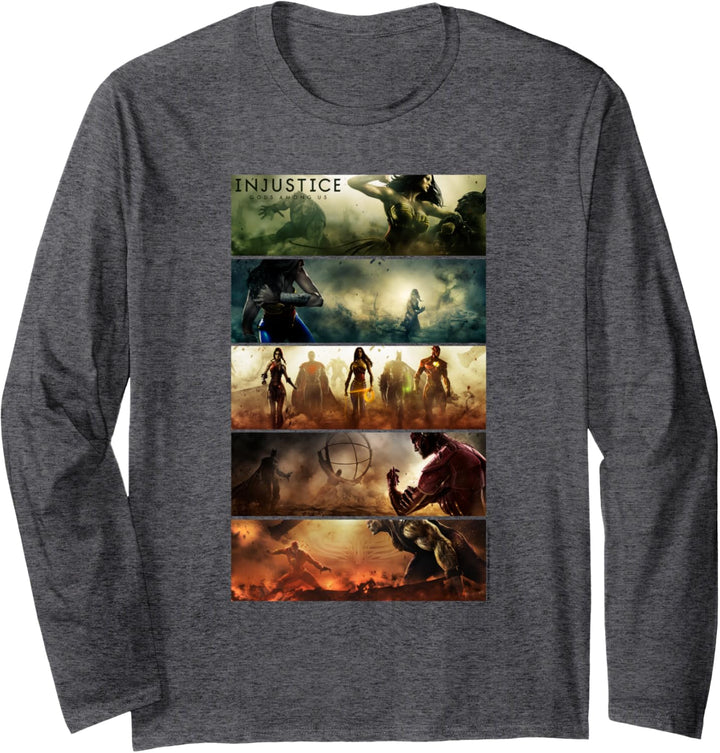 Injustice: Gods Among Us Panels Langarmshirt