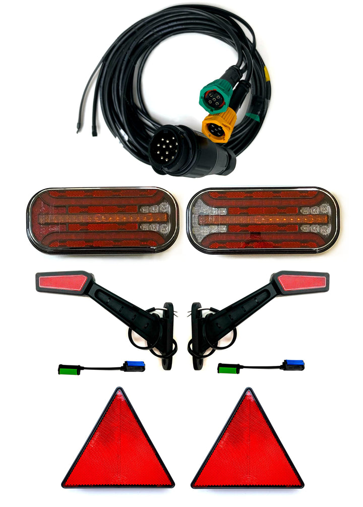 Anhängerbeleuchtung SET LED Rückleuchten Begrenzungsleuchten 5m 13 PIN Anhänger