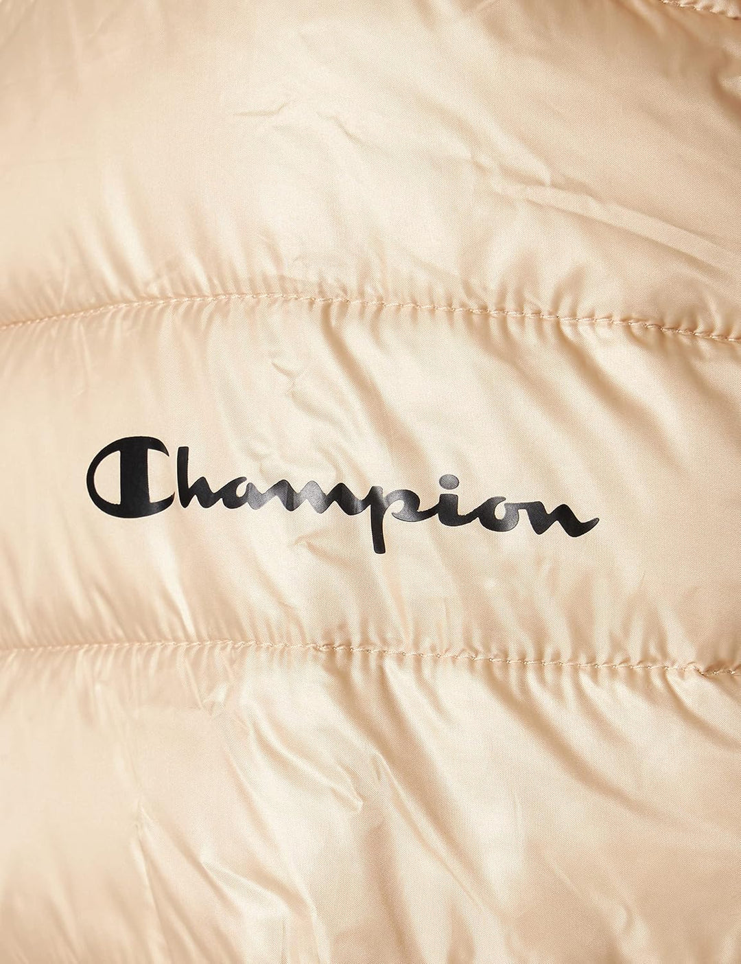 Champion Damen Legacy Outdoor Small Logo Hooded Wattierte Jacke S Braun Taupe, S Braun Taupe