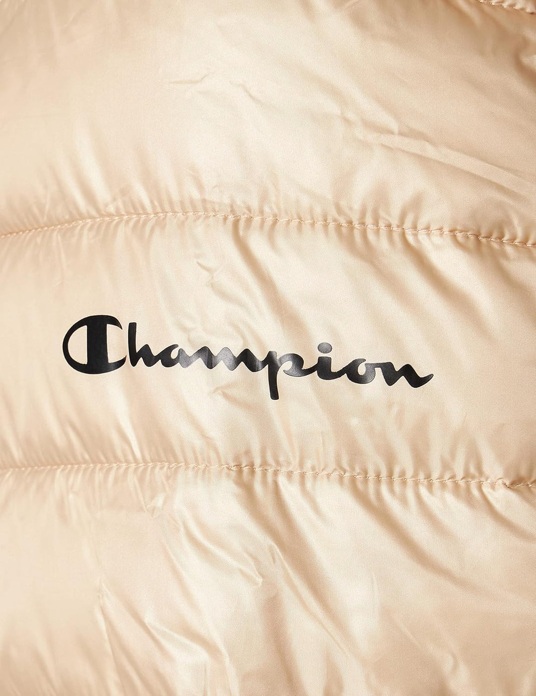 Champion Damen Legacy Outdoor Small Logo Hooded Wattierte Jacke L Braun Taupe, L Braun Taupe