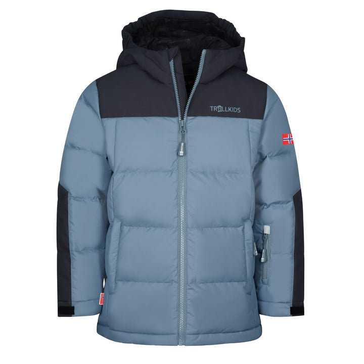 Trollkids Kids Narvik Jacket XT Black/Steel Blue 98, Black/Steel Blue 98