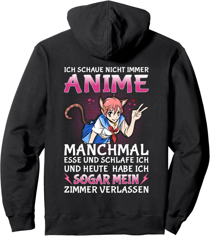 Funny Ich Schaue Nicht Immer Anime Japanese Manga Cosplay Pullover Hoodie