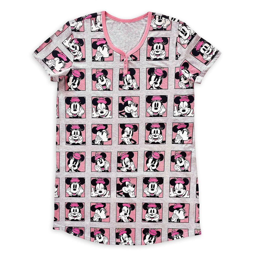 Disney Minnie Mouse Nightshirt for Women, Size M/L