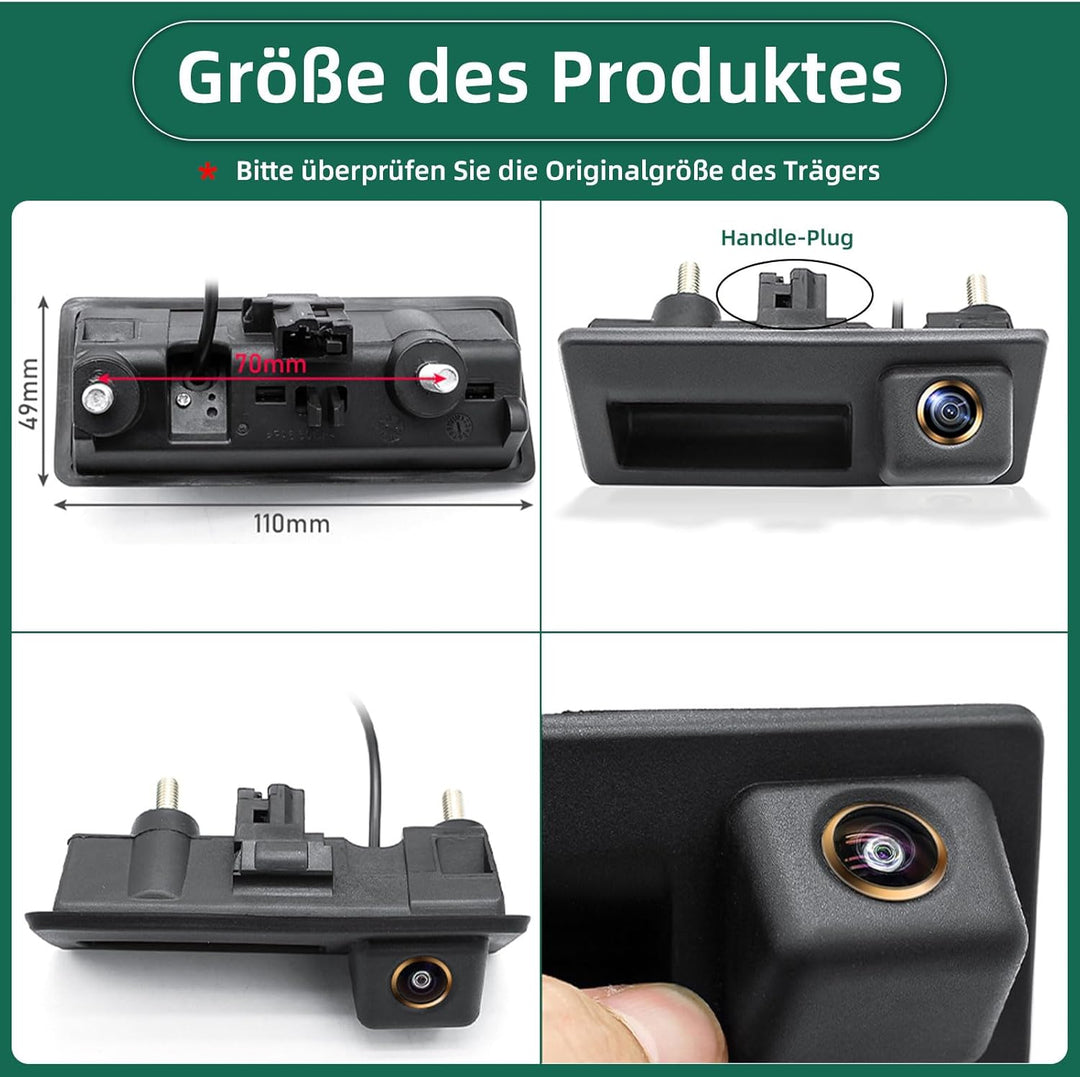 HD 1080P Auto Rückfahrkamera für Audi A4L A5 A3 Q3 Q5 RS6 für VW Passat Tiguan Jetta Sharan Lavida S