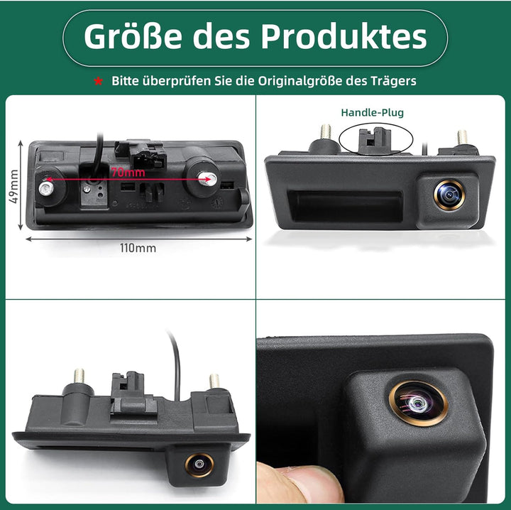 HD 1080P Auto Rückfahrkamera für Audi A4L A5 A3 Q3 Q5 RS6 für VW Passat Tiguan Jetta Sharan Lavida S