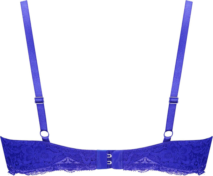 Hunkemöller Vorgeformter Push-up-Bügel-BH Marine, Clematis Blue
