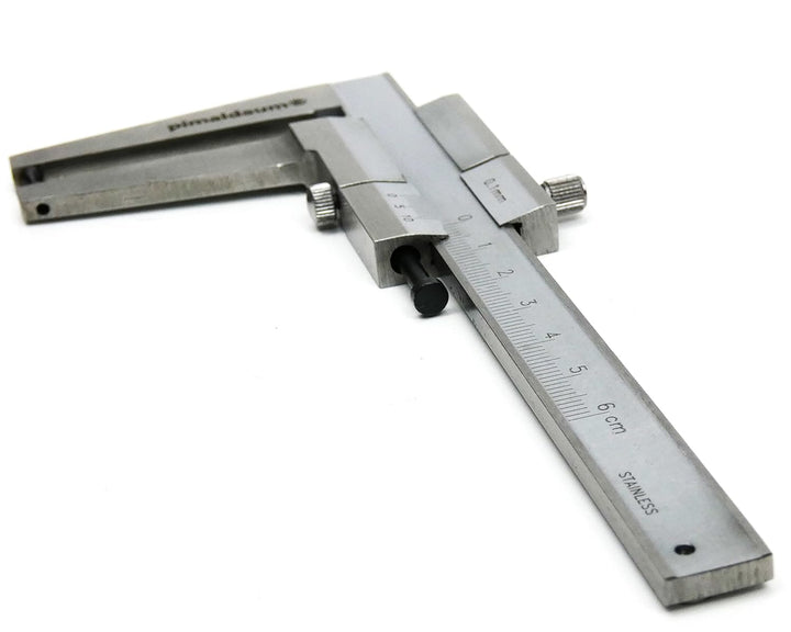 PIMALDAUM® Scheibenbremsen-Messschieber 0-60 mm Messgenauigkeit Nonius 0,05 mm, gem. nach DIN 862, E