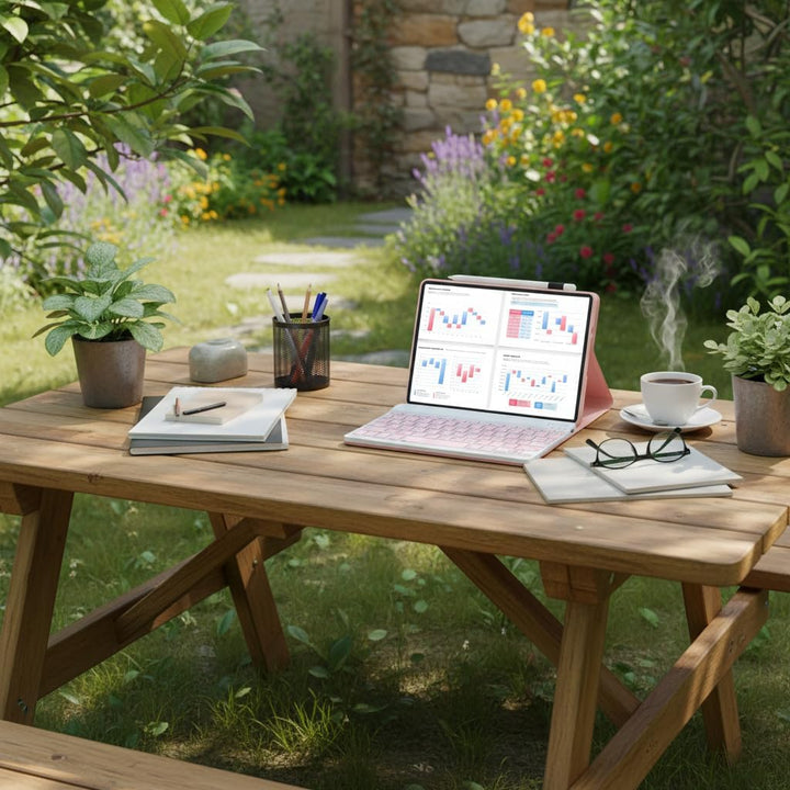 leleyo Tastatur Hülle für Lenovo Tab M11/K11/Idea Tab 11" Hülle mit Tastatur Magnetische Abnehmbare