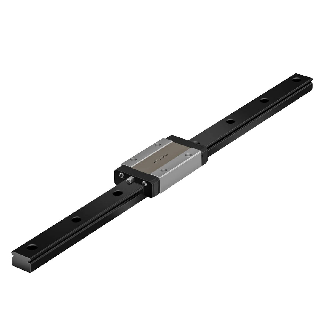 Veekaft Schwarze Beschichtung MGR Schiene MGR9 Miniatur-Linearführung 350 mm mit MGN9H Schlitten, ge