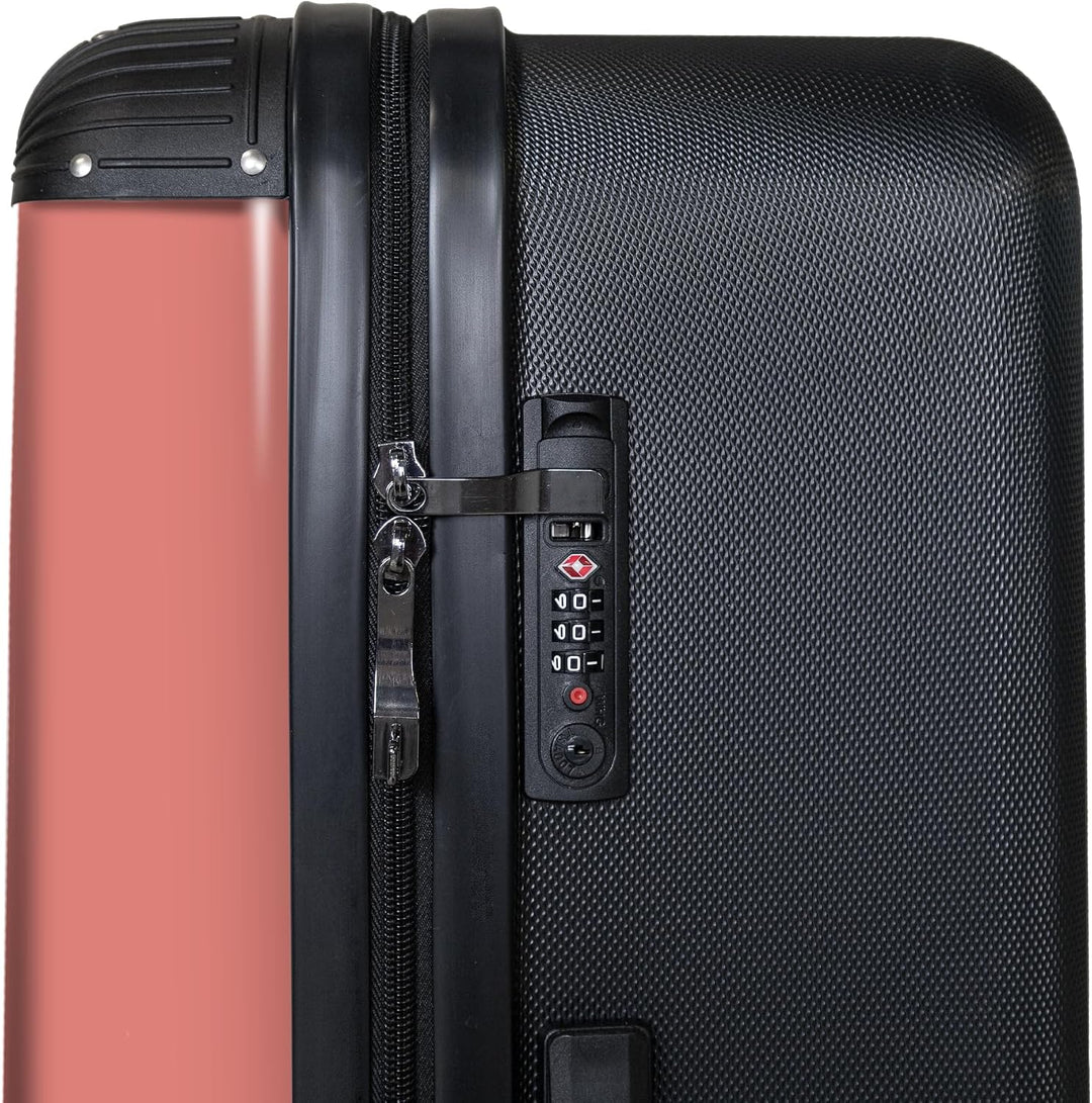 NoBoringSuitcases.com® Koffer XL Gross 77x51.5x28 cm Reisekoffer mit 4 Rollen Leicht Trolley Hartsch