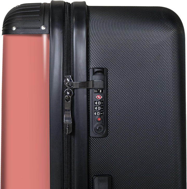 NoBoringSuitcases.com® Koffer XL Gross 77x51.5x28 cm Reisekoffer mit 4 Rollen Leicht Trolley Hartsch