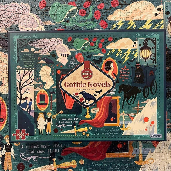 Gothic Novels - Book Club 1000 Teile Puzzle | Nachhaltiges Puzzle für Erwachsene | Premium 100% recy