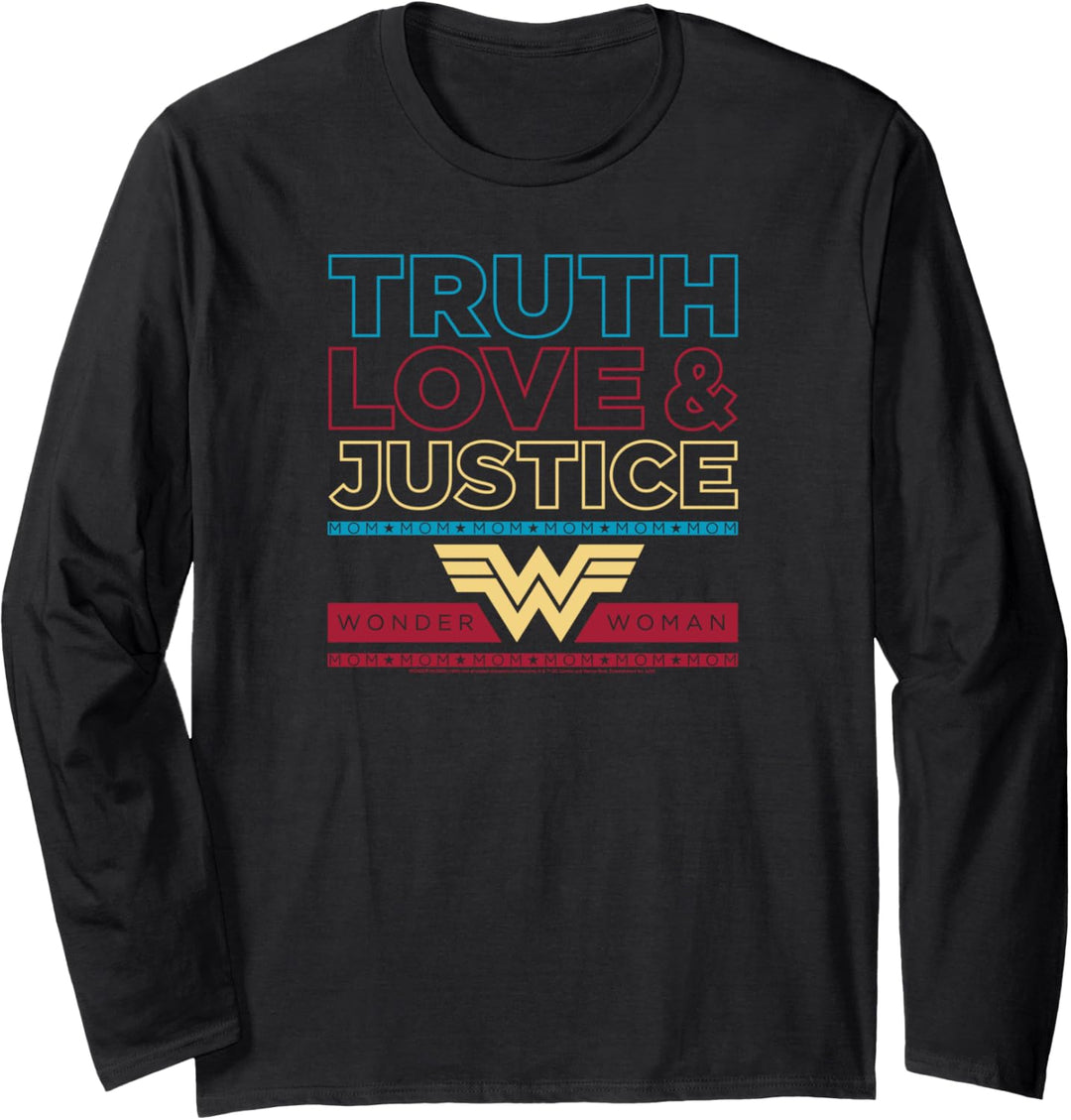 Wonder Woman 1984 Truth Love Justice Langarmshirt