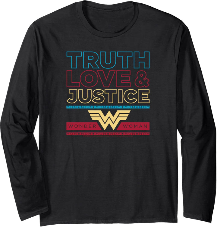 Wonder Woman 1984 Truth Love Justice Langarmshirt