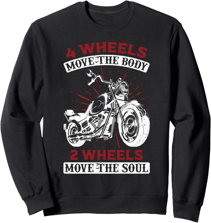 2 Räder Street Bike Chopper Biker Motorrad Fahrer Sweatshirt