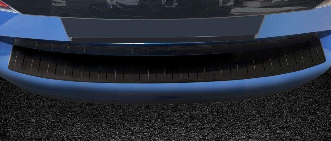 Ladekantenschutz aus Edelstahl in anthrazit mit 3D Abkantung passend für Skoda Kamiq ab 2019-2023 AZ