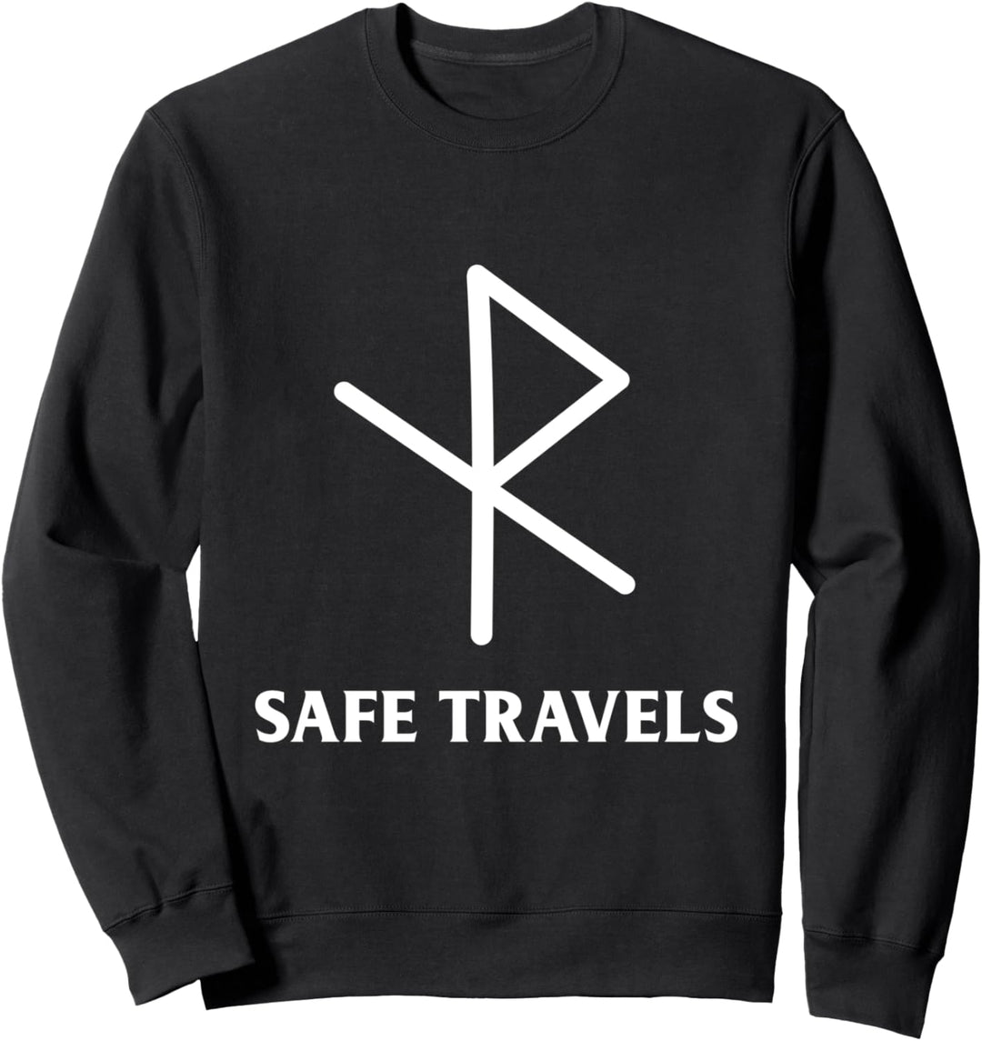 Viking Safe Travels Symbol Runen Elder Futhark Sweatshirt