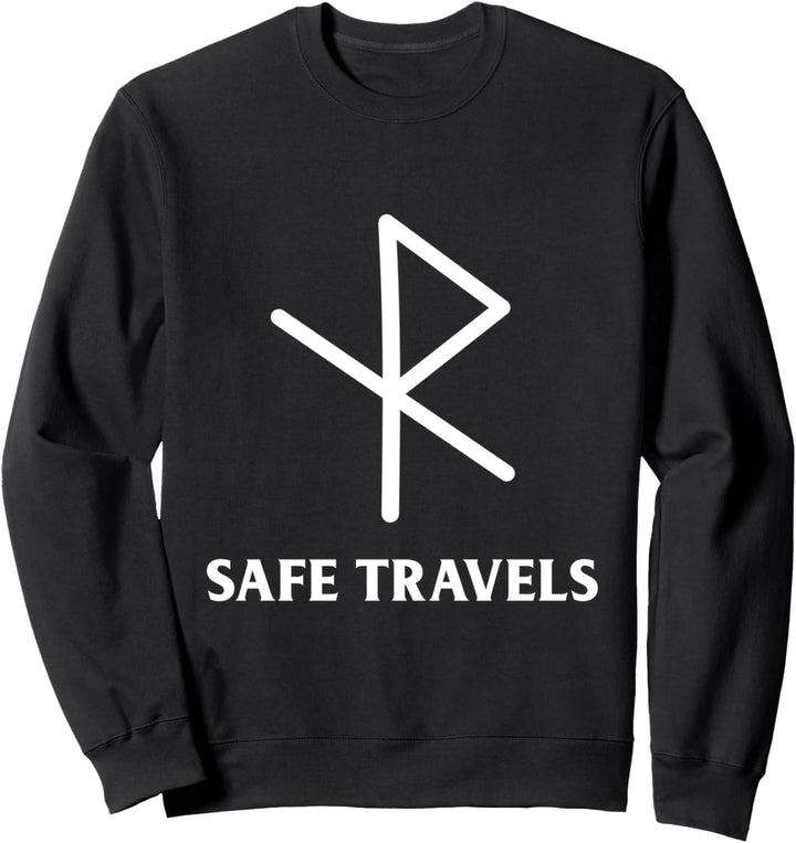 Viking Safe Travels Symbol Runen Elder Futhark Sweatshirt
