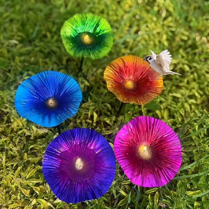 Regenfänger Gartenstecker Rost, Insektentränke Garten, Rostdeko GartendekoMetall Gartendeko für Drau