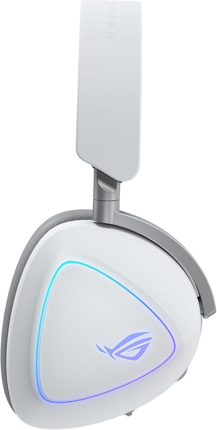 ASUS ROG Delta II White kabelloses RGB Gaming Headset (SpeedNova, Bluetooth, 2,4 GHz, 3,5-mm-Anschlu