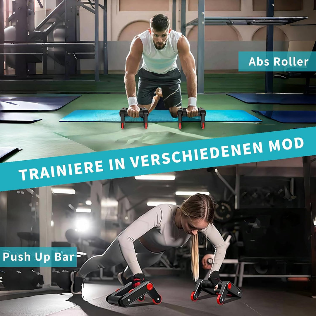 Springseil, Speed Rope Verstellbar mit Hautfreundlichen Schaum Griffe, Faltbare Liegestützgriffe mit