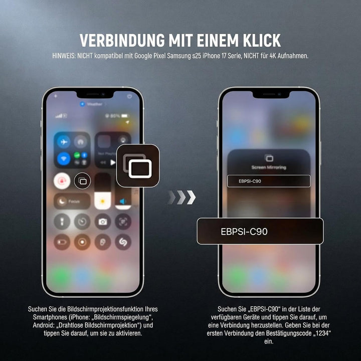 NEEWER Basics Magnetischer Vlog-Selfie-Monitor-Bildschirm, kompatibel mit iPhone, kabelloser Handy-K