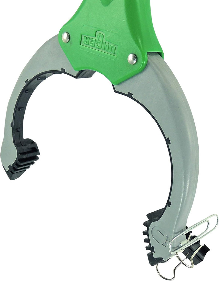 UNGER NiftyNabber Trigger Allzweckgreifer (93 cm lang, Müllzange, mit Magnetspitze, Greifkopf 360° d