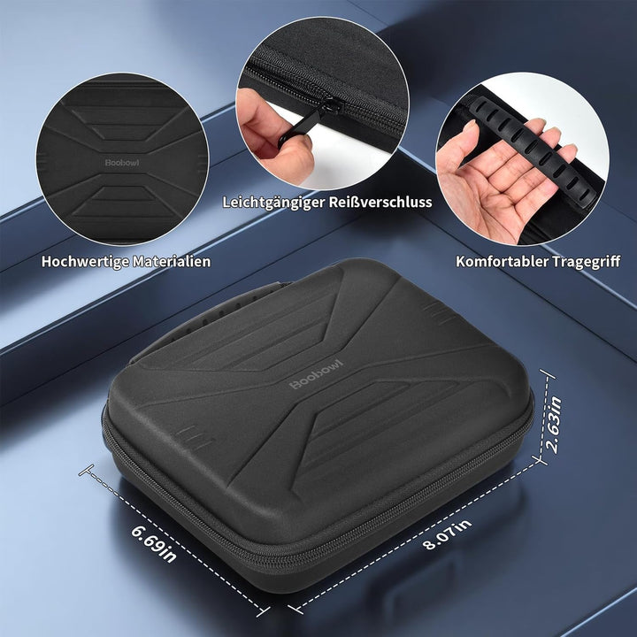 Boobowl Darts Tasche Hält 12 Darts - Hard Shell Stossfeste Dart-Aufbewahrungstasche, Tragbare Tragek