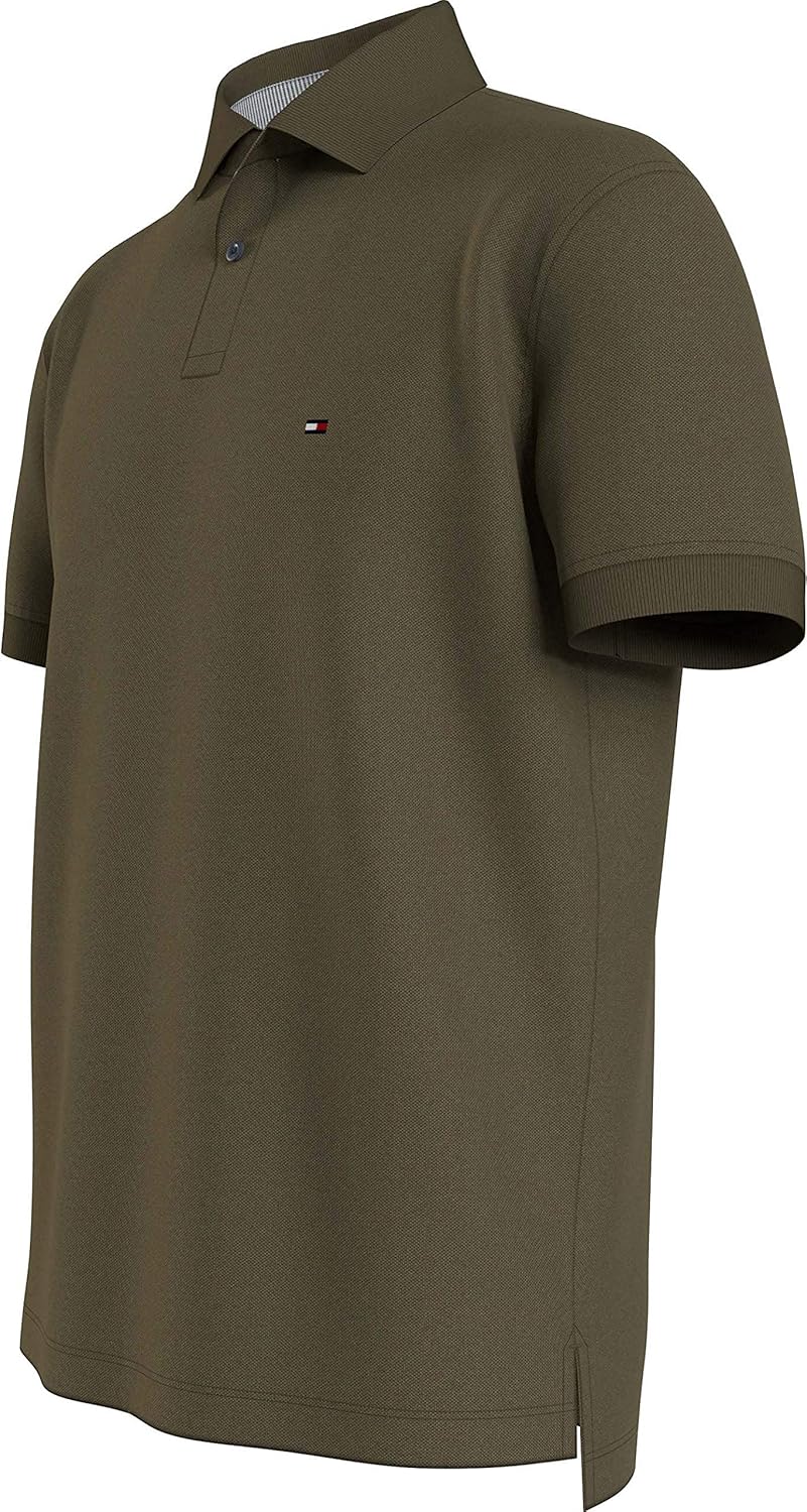 Tommy Hilfiger Herren Poloshirt Kurzarm 1985 Slim Slim Fit S Putting Green, S Putting Green
