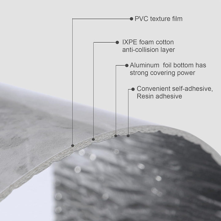 PVC Bodenbelag Selbstklebende Fliesen Marmor 22PCS 30x30cm(2m²),Rutschfeste Wasserdichte ölbeständig