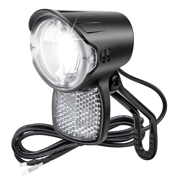 E-Bike Dynamo LED Fahrradlicht 30-100 LUX mit StVZO Zulassung - Fahrradlampe Frontlicht & Scheinwerf
