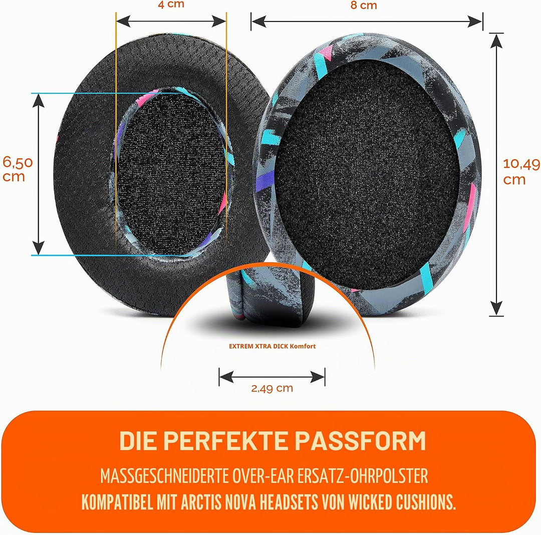 WC Freeze für Arctis Nova – Kühlgel-Ersatz-Ohrpolster für Arctis Nova Pro Wired, Nova 7, 3, 1 – Herg