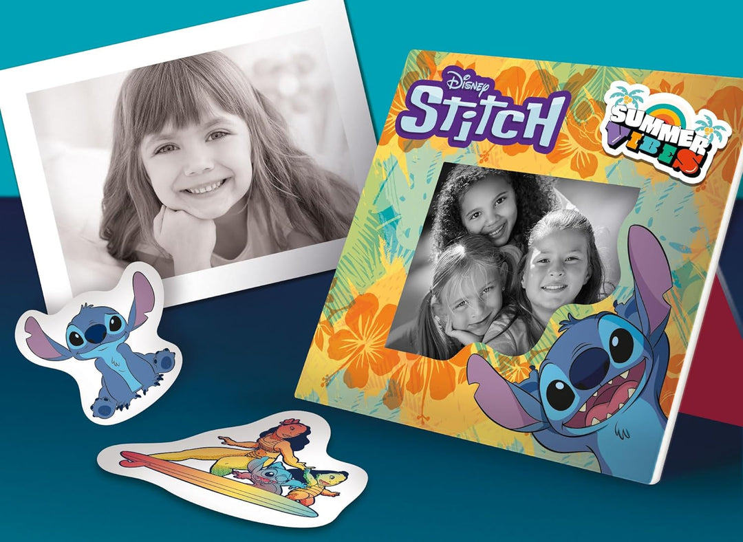 Lisciani - DISNEY Sofortbildkamera von Stitch - Für Kinder ab 6 Monaten - Fotos sofort drucken und t