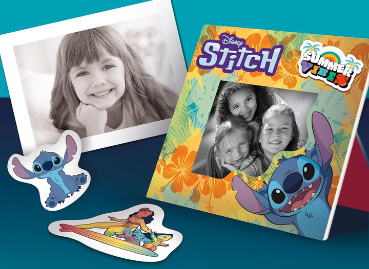 Lisciani - DISNEY Sofortbildkamera von Stitch - Für Kinder ab 6 Monaten - Fotos sofort drucken und t