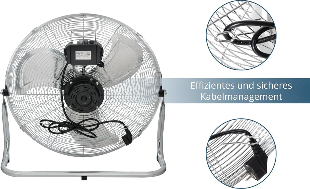 Stagecaptain FV-200 MkII 20" Bodenventilator 2x Set - 20" (51 cm) grosse Windmaschine - 3 Gebläsestu