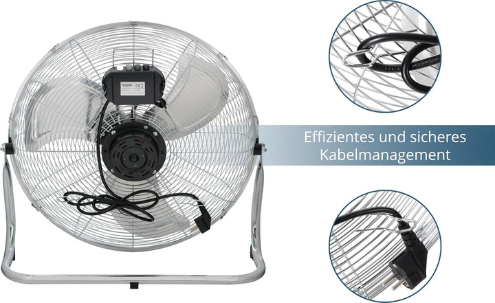 Stagecaptain FV-200 MkII 20" Bodenventilator 2x Set - 20" (51 cm) grosse Windmaschine - 3 Gebläsestu