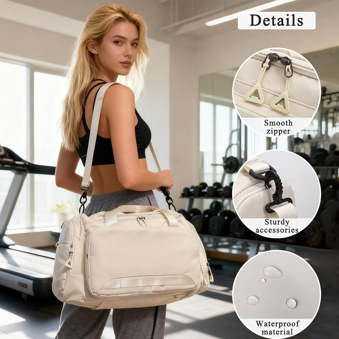 Sporttasche Damen Herren Reisetasche, SUNYBLIS Sporttaschen 40L mit Schuhfach Nassfach Sportrucksack
